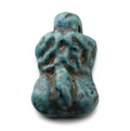 Egyptian faience phallic amulet, Ptolemaic–Roman Period 323 B.C.–323 A.D. fertility symbol with provenance.